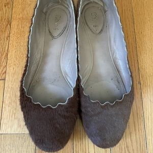 Chloe Ponytail Lauren Flats - Taupe color / size: 7.5